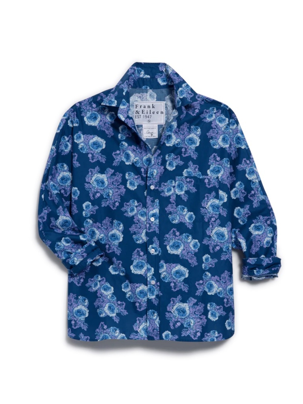 Frank & Eileen Oona Continuous Sleeve
Button Up in Blue/Purple Floral - Large - Picture 4 of 11